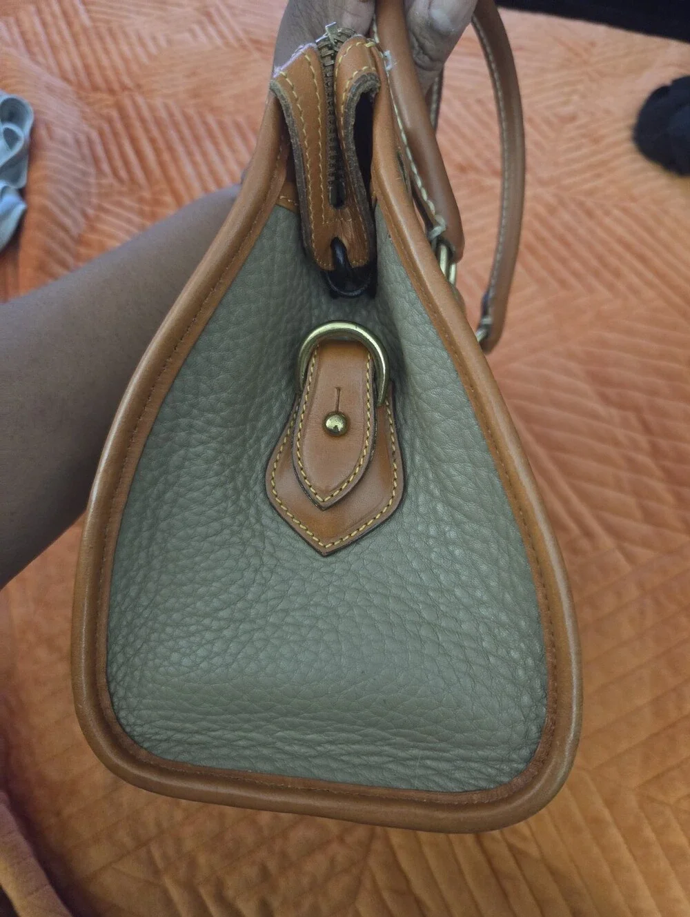 Vintage 1990s Dooney & Bourke AWL Leather Satchel